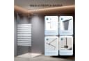 welltime Walk-in-Dusche Nassau Single Streifendekor Bild 1