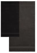 Handtuch Set MY HOME Anna 2 Duschtücher 70x140 4 Handtücher 50x100 Anthrazit Schwarz Walkfrottee Bild 3