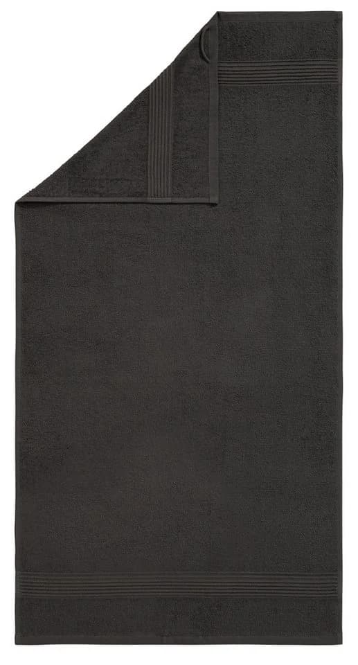 Handtuch Set MY HOME Anna 2 Duschtücher 70x140 4 Handtücher 50x100 Anthrazit Schwarz Walkfrottee - Bild 4