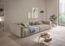 LeGer Home PIARA XXL 3-Sitzer Sofa Cord-Optik Greige Bild 2