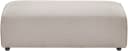 LeGer Home PIARA Polsterhocker Beige mit Kedernaht Bild 3