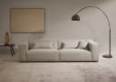 LeGer Home PIARA 3-Sitzer Sofa Greige Strukturstoff Bild 2