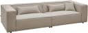 LeGer Home PIARA 3-Sitzer Sofa Greige Strukturstoff Bild 5