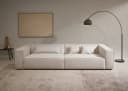 LeGer Home PIARA XXL 3-Sitzer Sofa Beige Polyester Bild 5