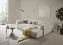 LeGer Home Ecksofa PIARA XXL L-Form Beige Polyester Bild 2