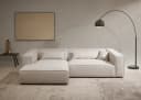 LeGer Home Ecksofa PIARA XXL Beige L-Form Strukturstoff Bild 5
