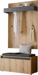 Home affaire Garderoben-Set GIRON/CiTY mit Schuhbank Eiche Evoke Bild 3