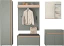 HOME AFFAIRE Garderoben-Set GIRON/CiTY Grün Komplettset Bild 1