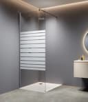 welltime Walk-in-Dusche Nassau Single Streifendekor Bild 2