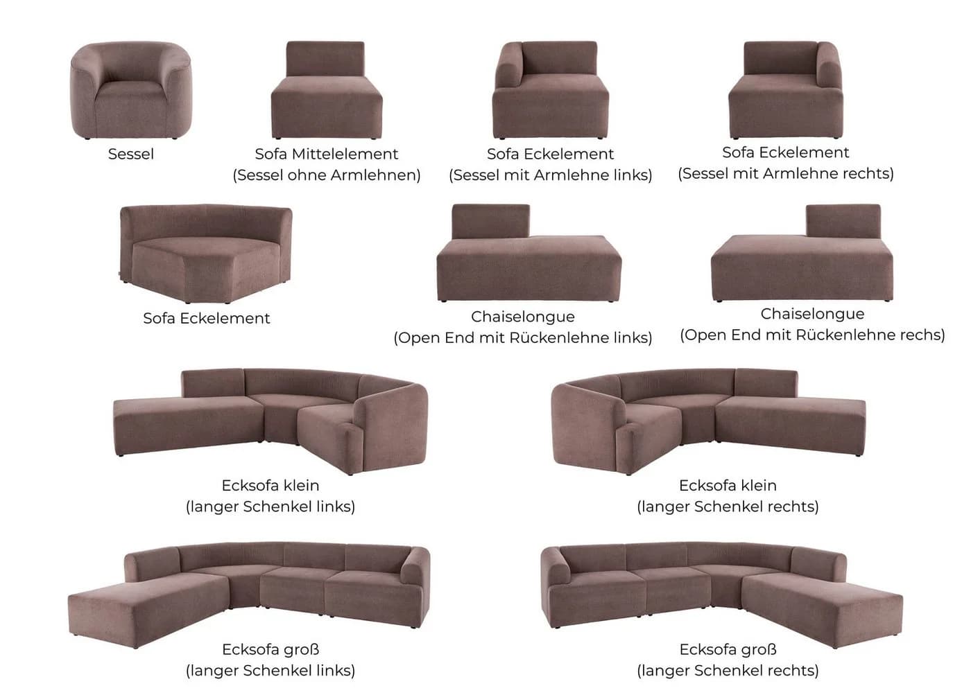 LYZA Relaxsessel Braun LeGer Home by Lena Gercke - Bild 4