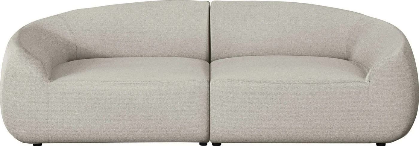 LeGer Home Big-Sofa YANI Beige Organische Form Designersofa