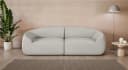 LeGer Home Big-Sofa YANI Beige Organische Form Designersofa Bild 2