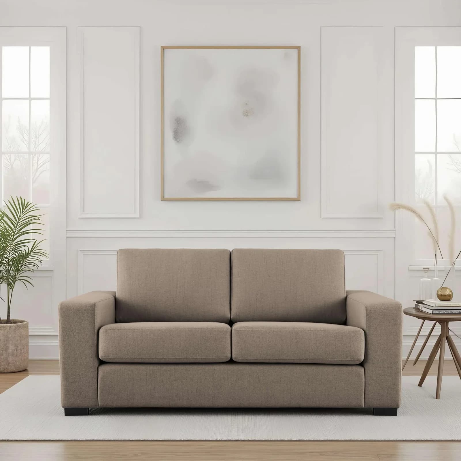 HOME AFFAIRE Branwell 2-Sitzer Sofa Cappuccino