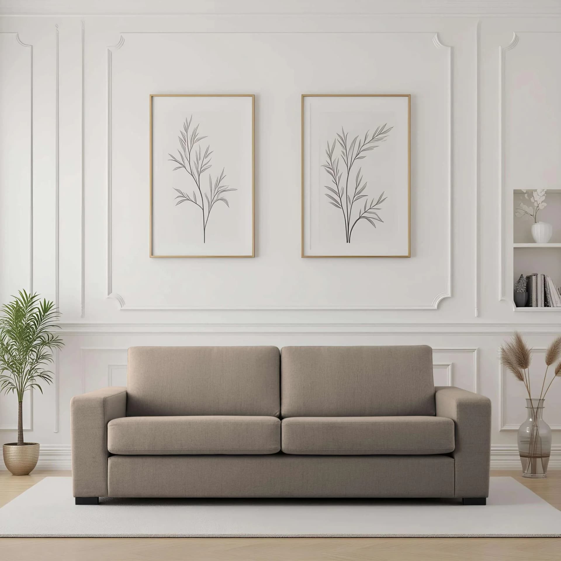 3-Sitzer Sofa Branwell Cappuccino Home Affaire