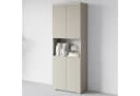 Home affaire Aktenschrank Vera mit LED-Beleuchtung Beige Holzwerkstoff Bild 2
