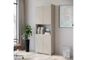 Home affaire Aktenschrank Vera mit LED-Beleuchtung Beige Holzwerkstoff Bild 4
