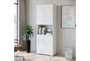 Home Affaire Aktenschrank Vera Weiß Hochglanz mit LED-Beleuchtung Bild 4