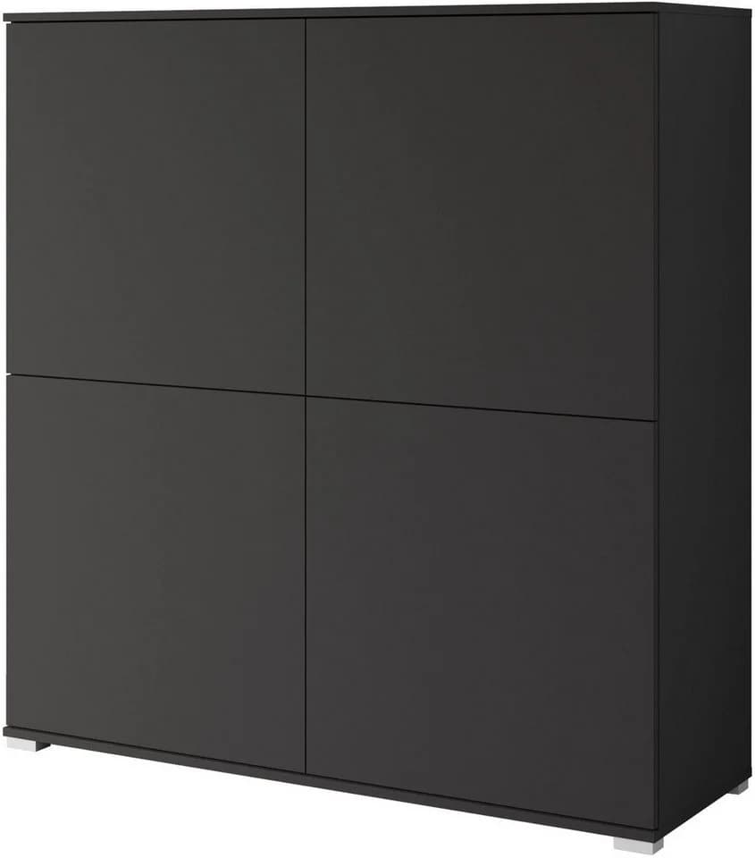 OTTO HOME Kenia PC-Schrank Sekretär graphite schwarz matt Push-to-Open
