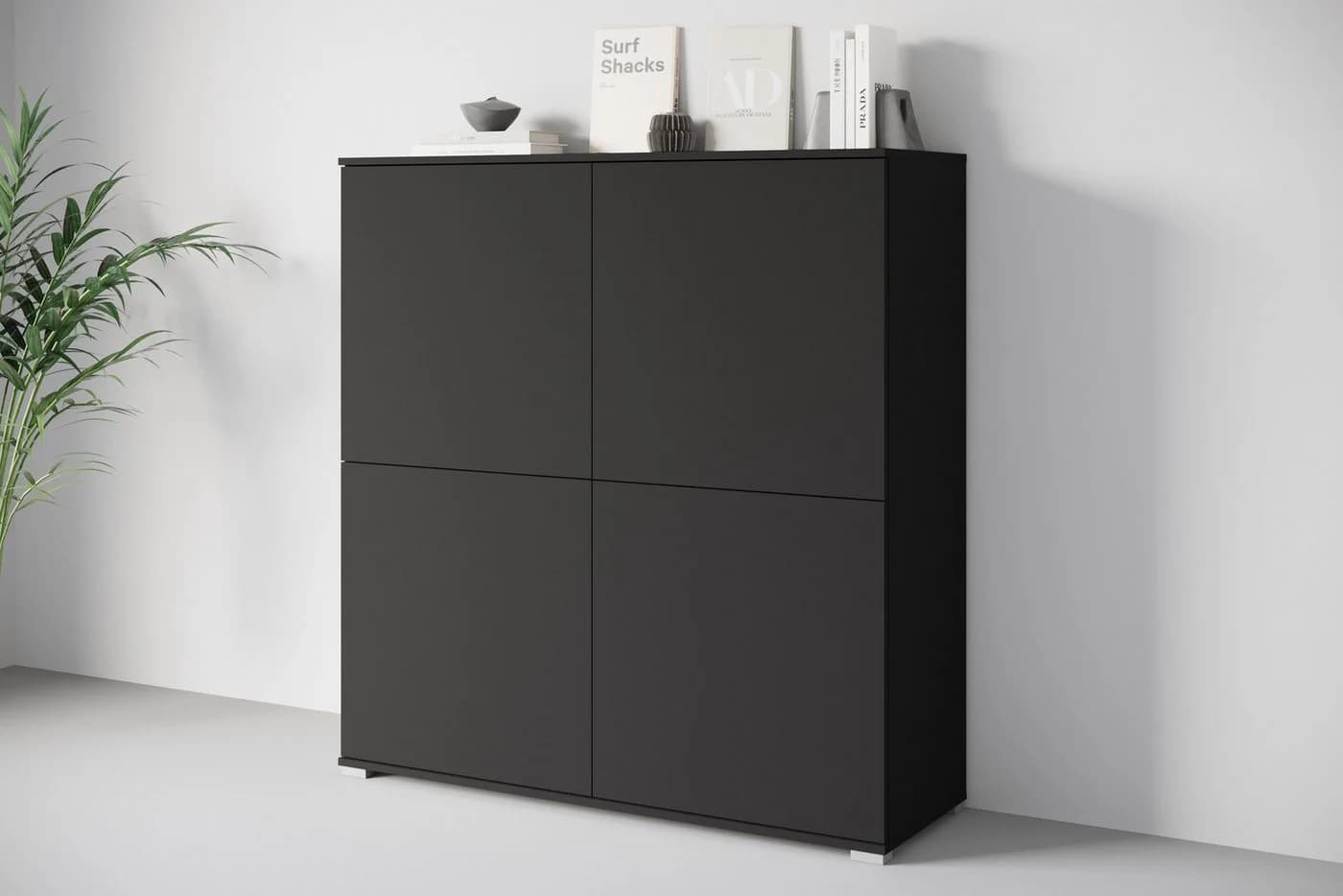 OTTO HOME Kenia PC-Schrank Sekretär graphite schwarz matt Push-to-Open - Bild 5
