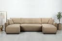 OTTO HOME Wohnlandschaft JONAA 311 cm U-Form Schlafsofa Boxspring Polsterung Beige Bild 2