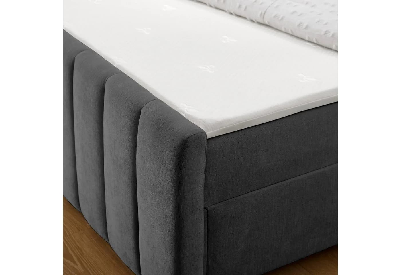 OTTO HOME Boxbett Yanna inkl. Bettkasten und Topper, Liegefläche 180x200cm, anthrazit - Bild 5