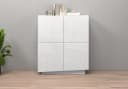 OTTO HOME Highboard VELA Weiß Hochglanz 120 cm Bild 2