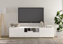 INOSIGN Lowboard Rio Breite 181 cm, TV-Board 2 Türen u. 1 Schubkasten, geriffelte MDF-Fronten, Kabelführung Bild 2