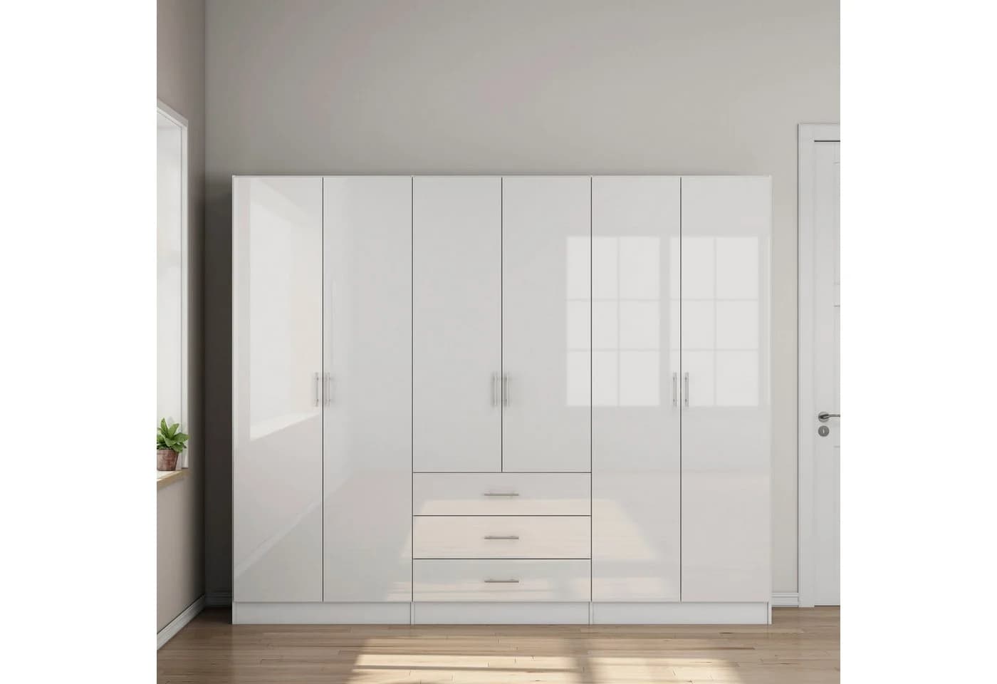 OTTO home Kleiderschrank Trento Schlafzimmerschrank Garderobe hochglanz Bestseller - Bild 2
