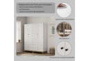 OTTO home Kleiderschrank Oslo Schlafzimmerschrank Garderobe Weiß Landhaus Bestseller Bild 3