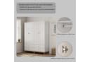 OTTO home Kleiderschrank Oslo Schlafzimmerschrank Garderobe Weiß Landhaus Bestseller Bild 4