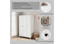 OTTO home Kleiderschrank Borkum Schlafzimmerschrank Garderobe Landhaus Bestseller Weiß Bild 3
