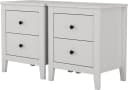 OTTO home Nachtkommode Borkum Nachttisch Set Weiß Landhaus Design Bild 1