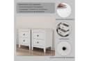OTTO home Nachtkommode Borkum Nachttisch Set Weiß Landhaus Design Bild 3