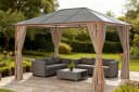 Konifera Pavillon Aruba 2.0 Beige Polycarbonat-Dach Bild 2
