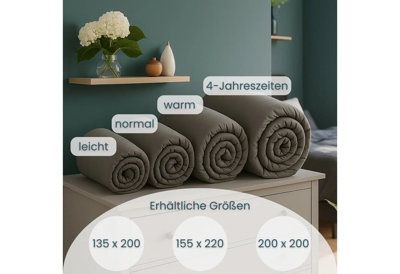 OTTO home Microfaserbettdecke + Microfaserkissen Clarra Spar Set - Bild 3