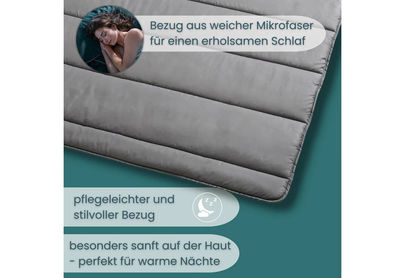 OTTO home Microfaserbettdecke + Microfaserkissen Clarra Spar Set - Bild 4