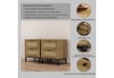 OTTO home Nachtkommode Motala Nachtschrank Set BOHO Style mit Geflecht Schubladen Bestseller Bild 3