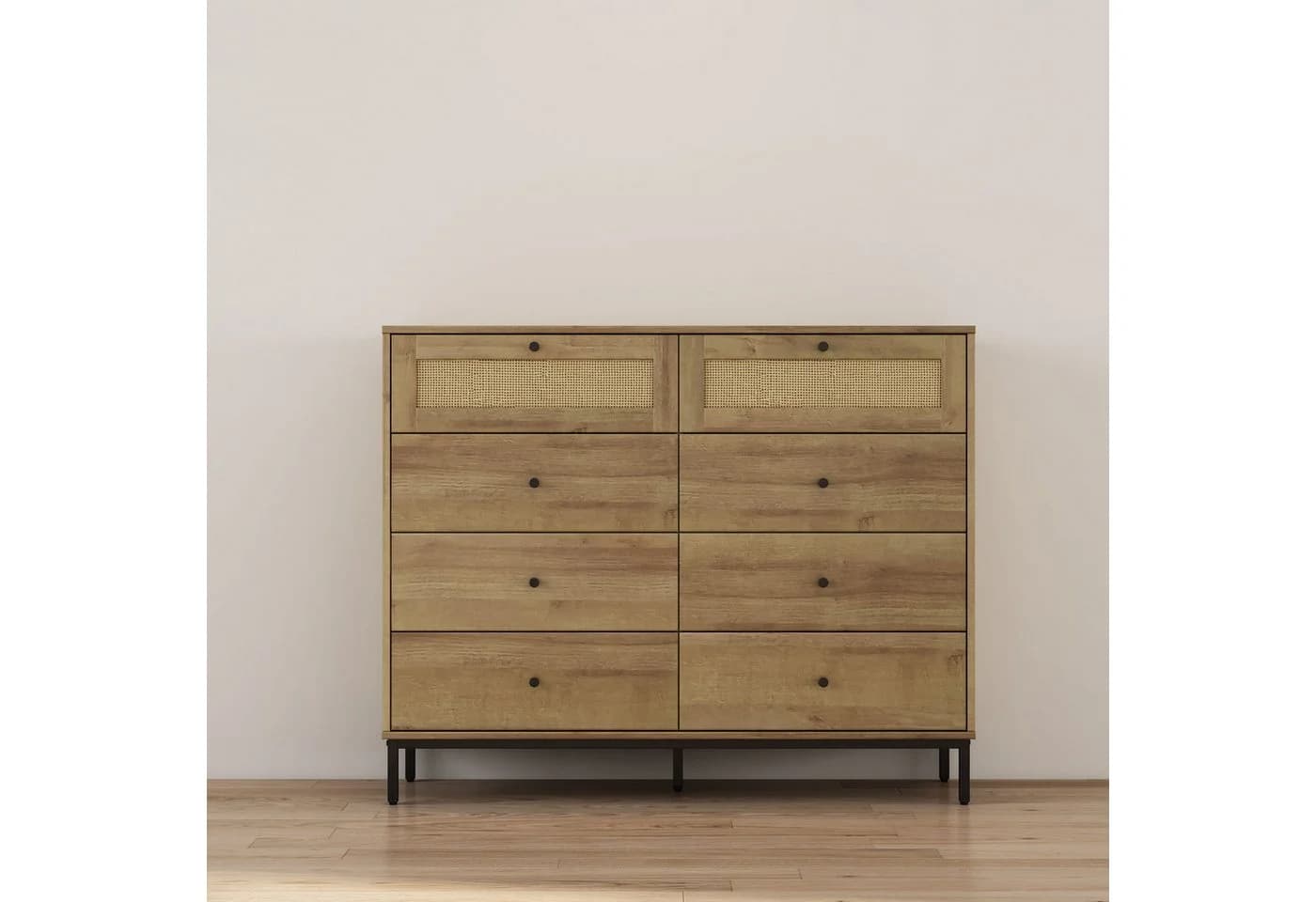 OTTO home Kombikommode Motala Wäsche Schrank 8 Schubladen BOHO Design - Bild 2