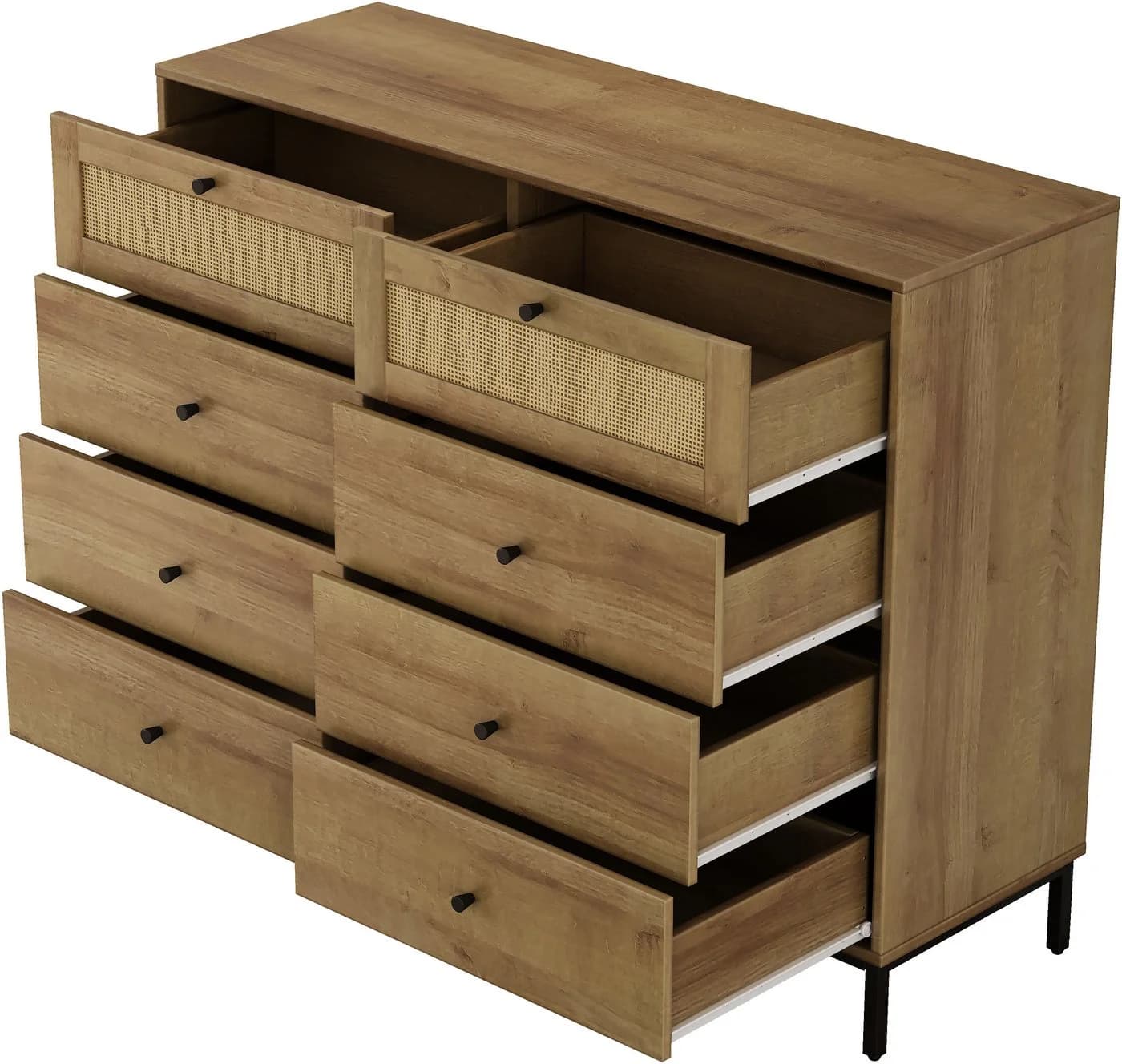 OTTO home Kombikommode Motala Wäsche Schrank 8 Schubladen BOHO Design - Bild 5