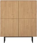 HOME AFFAIRE Highboard Lund Moderner Schrank Beige Stone Oak Bild 1