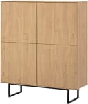 HOME AFFAIRE Highboard Lund Moderner Schrank Beige Stone Oak Bild 5