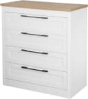 Schubkastenkommode Büsum Schlafzimmer Schrank Wäscheschrank Weiß Landhausstil Bild 2