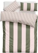 Bettwäsche OTTO HOME Sari Trend Rosa-Oliv Streifen Bild 1