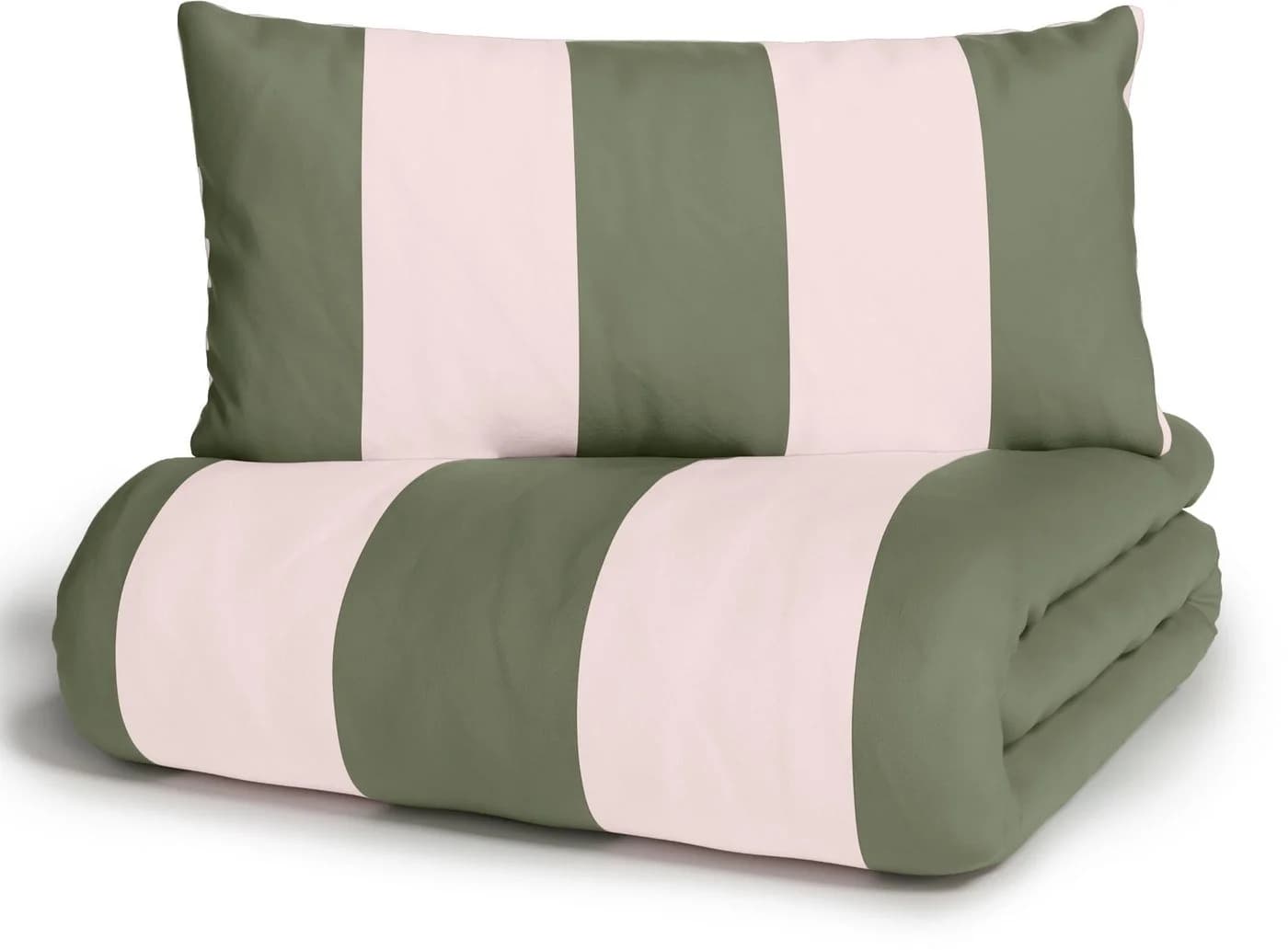 Bettwäsche OTTO HOME Sari Trend Rosa-Oliv Streifen - Bild 3