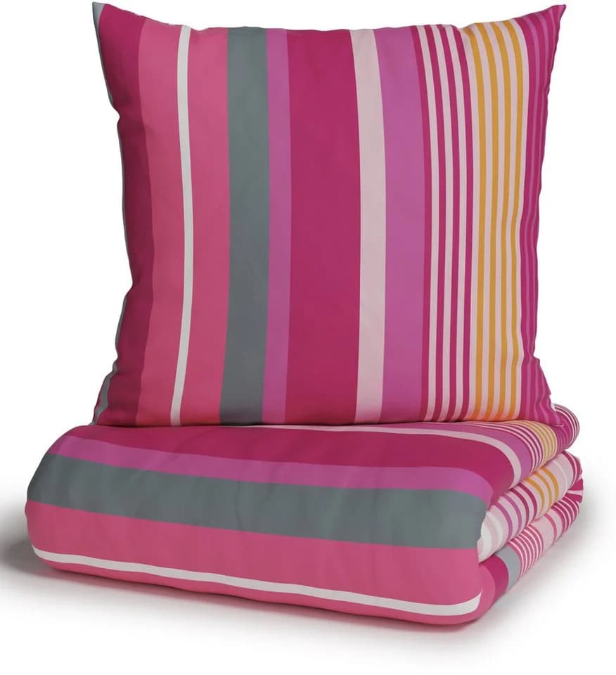 OTTO home Bettwäsche Elvea 100% Baumwolle Streifen Pink - Bild 5