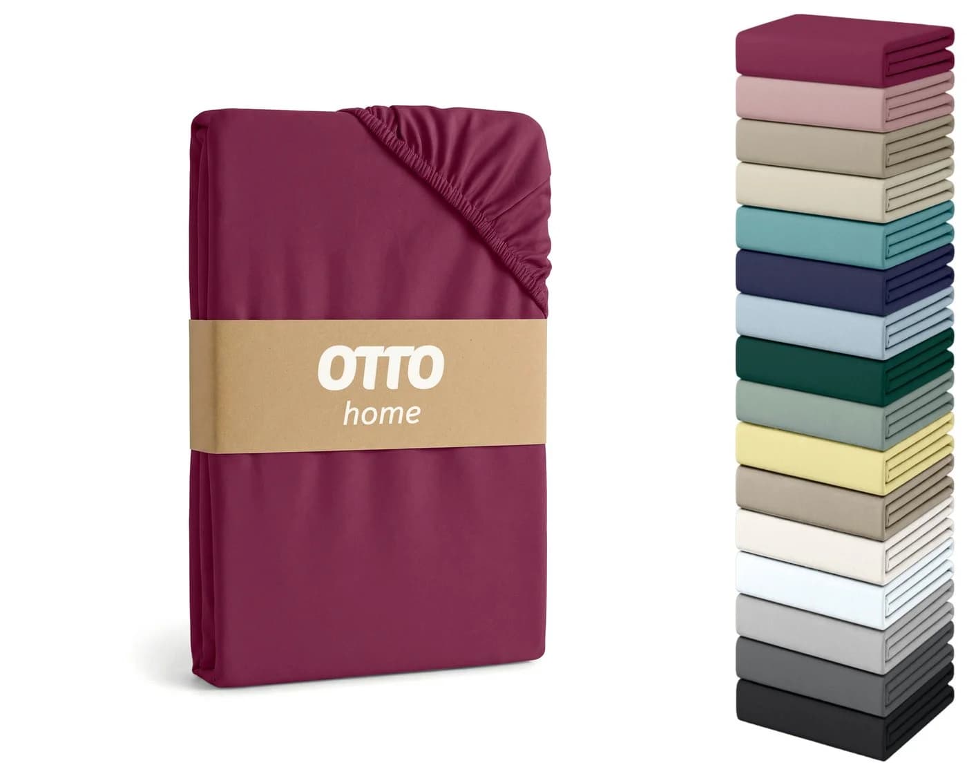 Spannbettlaken OTTO HOME Cremona Comfort Beere Jersey-Elasthan - Bild 2