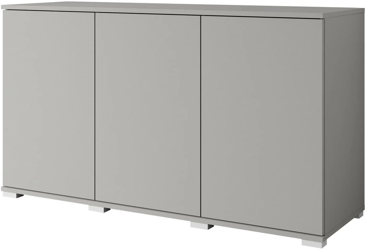 OTTO HOME Sideboard Kenia 120cm Grau Modern Push-to-Open