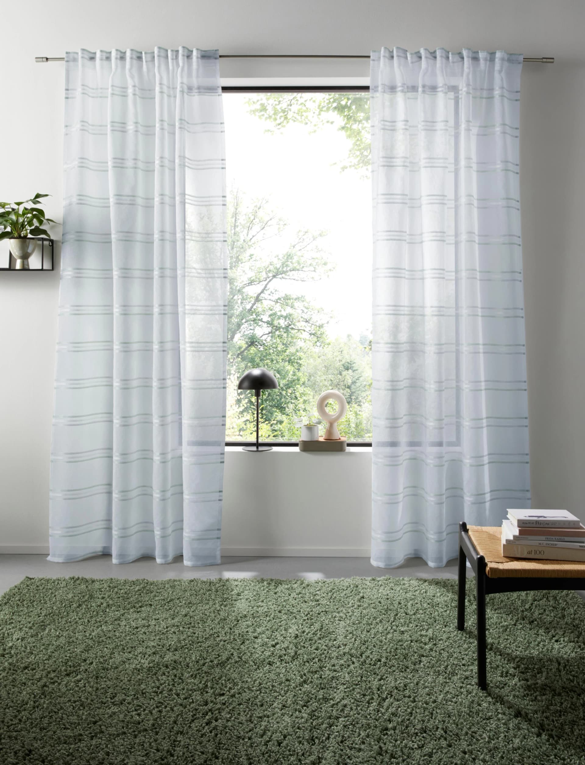 Gardine OTTO HOME Sirii Grün Quergestreift