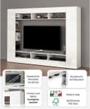 OTTO HOME Wohnwand SPEED TV-Wand Hochglanz Lackiert Weiß Bild 3