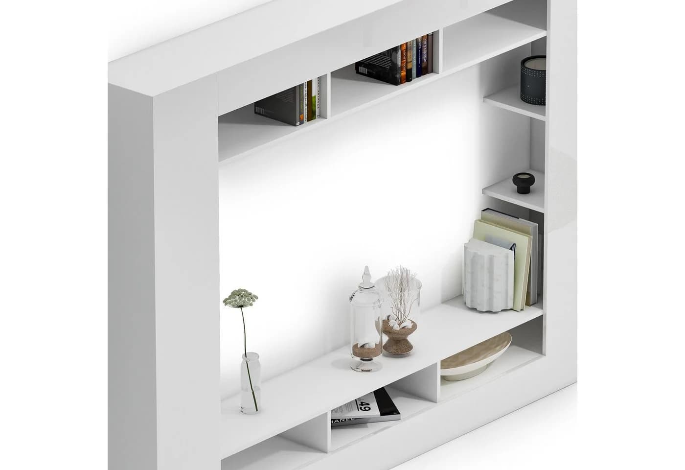 OTTO HOME Wohnwand SPEED TV-Wand Hochglanz Lackiert Weiß - Bild 5